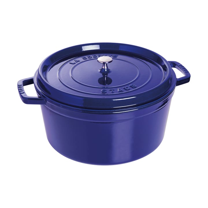 Staub La Cocotte round casserole cast iron 8.4 L - Dark blue - STAUB