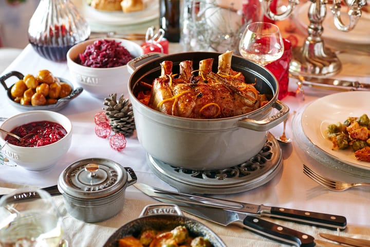 Staub La Cocotte round casserole cast iron 8.4 L, Graphite gray STAUB