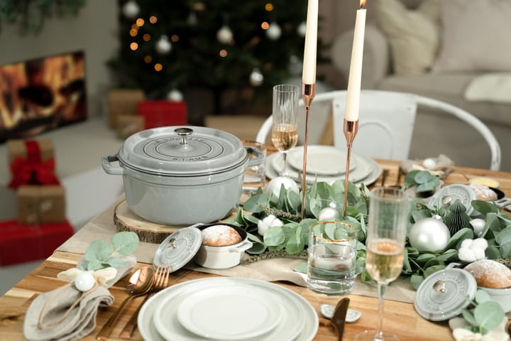 Staub La Cocotte round casserole cast iron 8.4 L, Graphite gray STAUB