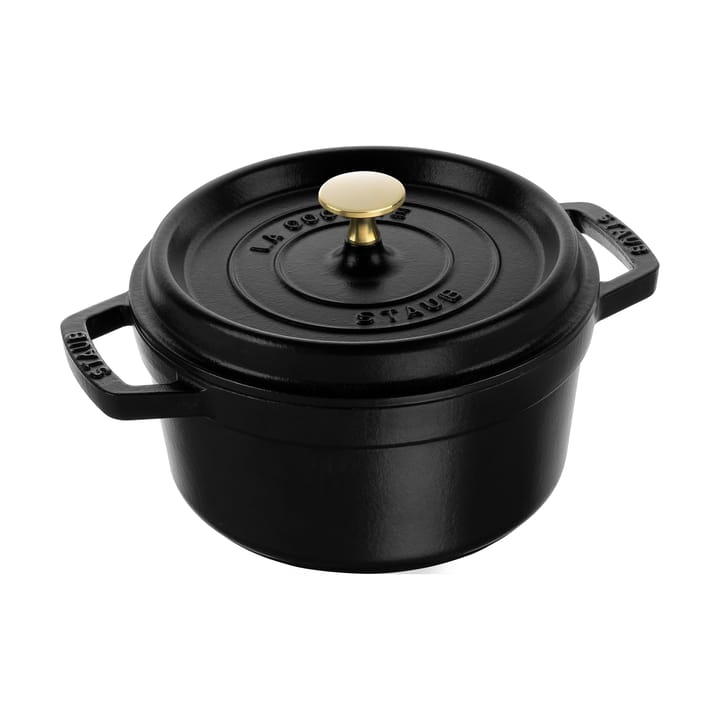 Staub La Cocotte round cast iron pot 2.2 L - Black - STAUB
