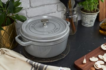 Staub La Cocotte round cast iron pot 2.2 L - Graphite gray - STAUB