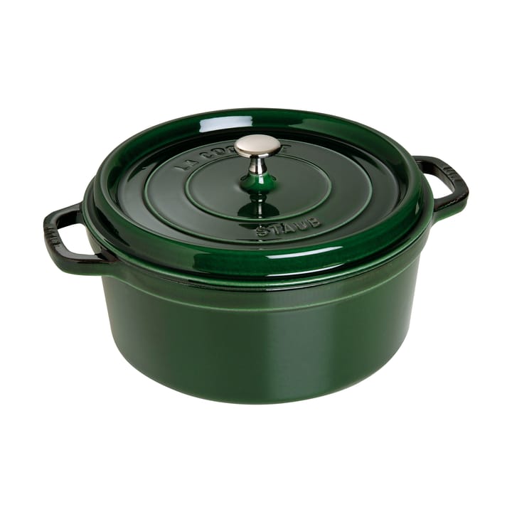 Staub La Cocotte round cast iron pot 6.7 L - Basil green - STAUB