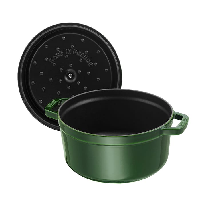 Staub La Cocotte round cast iron pot 6.7 L, Basil green STAUB