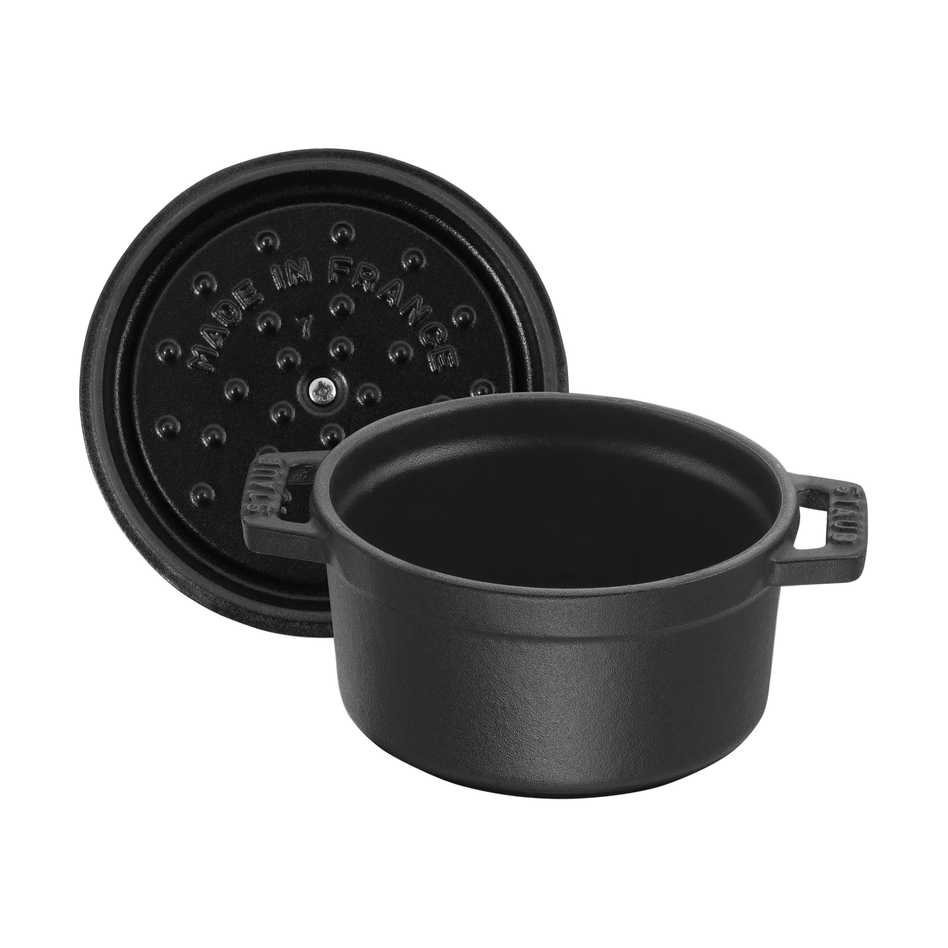 Staub La Cocotte round cocotte cast iron 0.4 L, Black STAUB