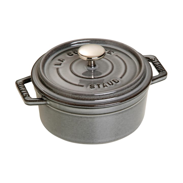 Staub La Cocotte round cocotte cast iron 0.4 L - Graphite gray - STAUB