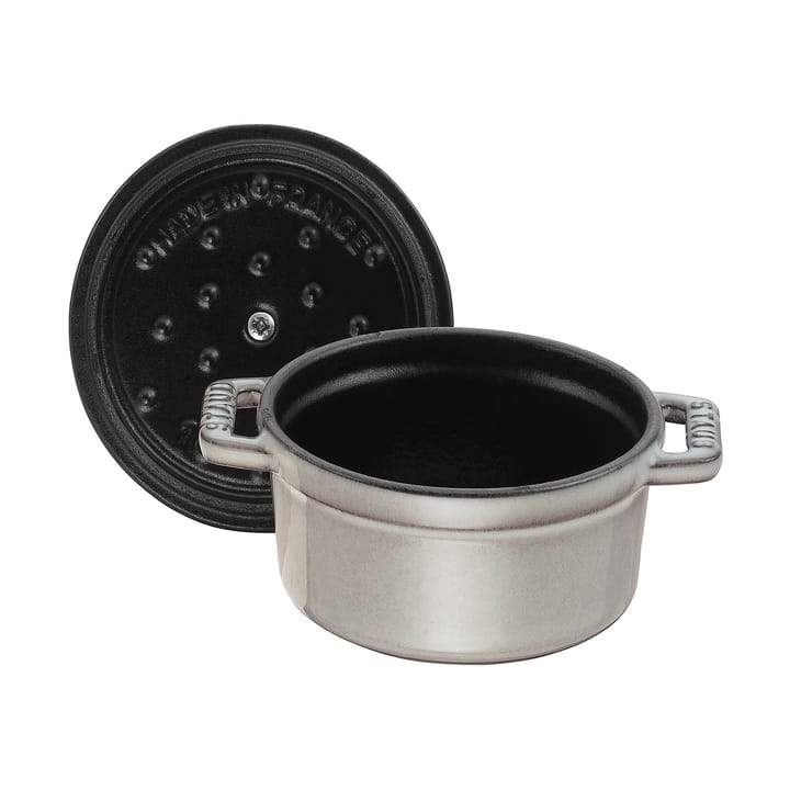 Staub La Cocotte round cocotte cast iron 0.4 L, Graphite gray STAUB