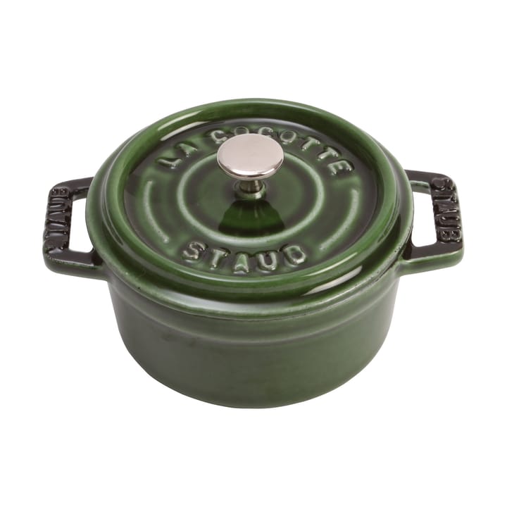 Staub La Cocotte round pot cast iron 0.25 L - Basil green - STAUB