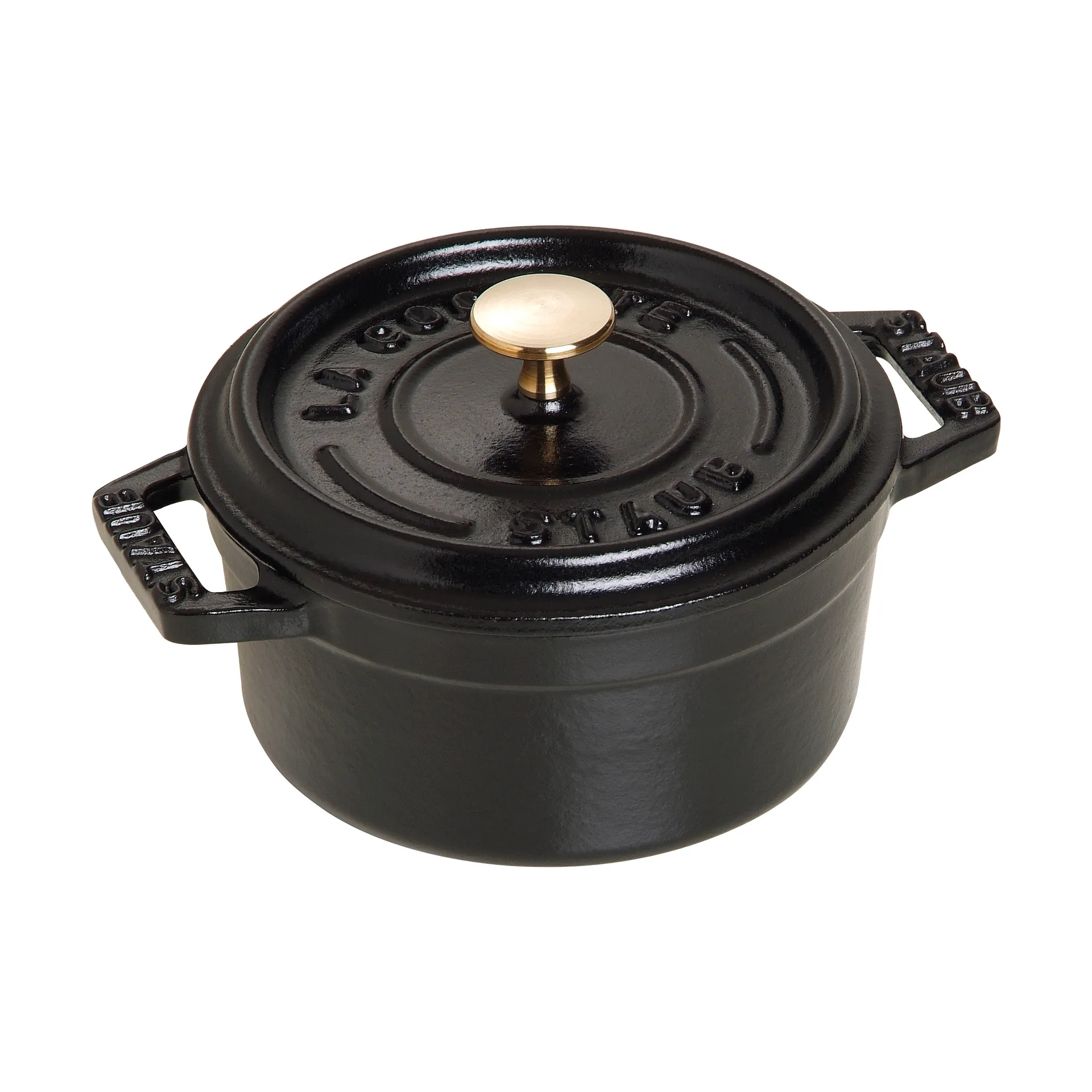 Staub La Cocotte round pot cast iron 0.25 L, Black STAUB