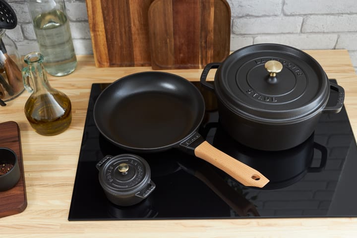 Staub La Cocotte round pot cast iron 0.25 L, Black STAUB