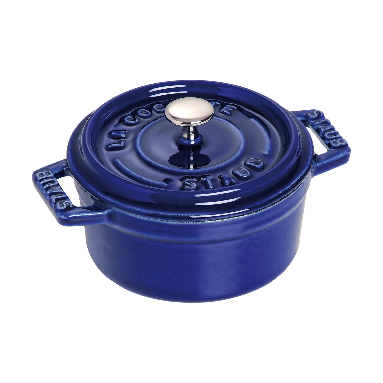 Staub La Cocotte round pot cast iron 0.25 L Dark blue