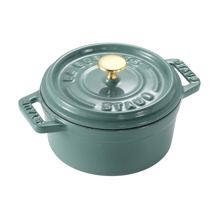 Staub La Cocotte round pot cast iron 0.25 L - Eucalyptus wood - STAUB