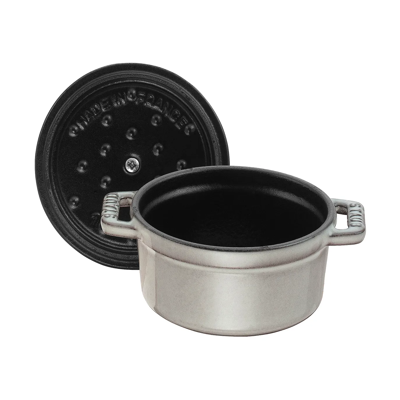 Staub La Cocotte round pot cast iron 0.25 L, Graphite gray STAUB