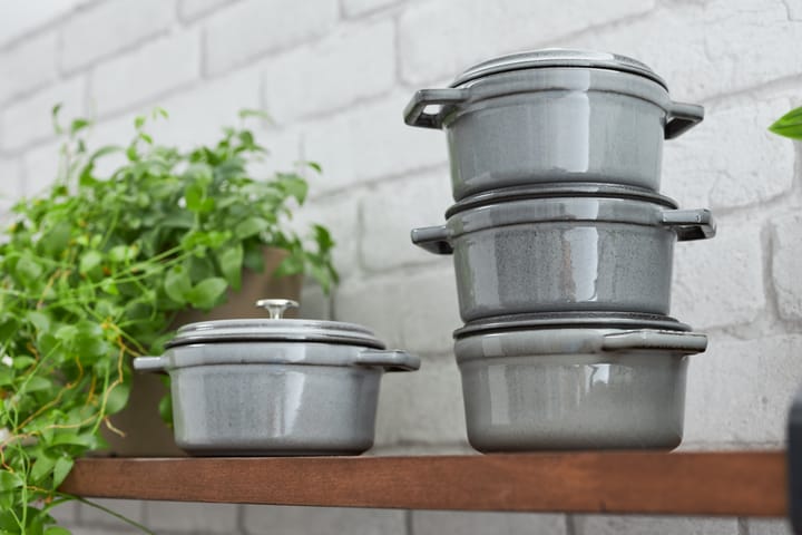 Staub La Cocotte round pot cast iron 0.8 L, Graphite gray STAUB
