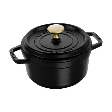 Staub La Cocotte round pot cast iron 1.2 L - Black - STAUB