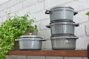 Staub La Cocotte round pot cast iron 1.2 L - Graphite gray - STAUB