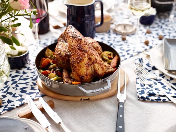 Staub magnetic trivet oval beech, 29 cm STAUB