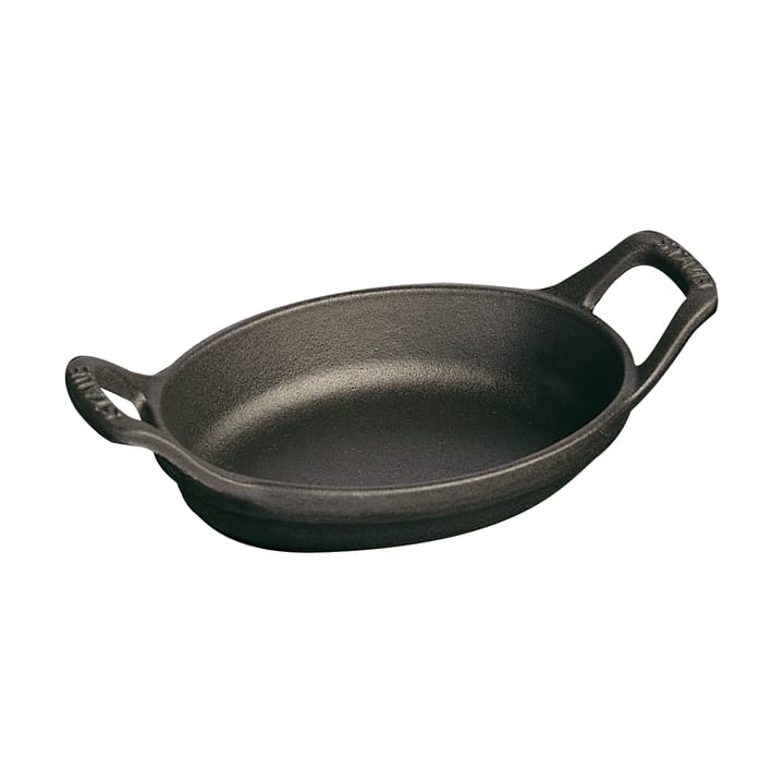 Staub oval baking dish cast iron 37 cm - Black - STAUB