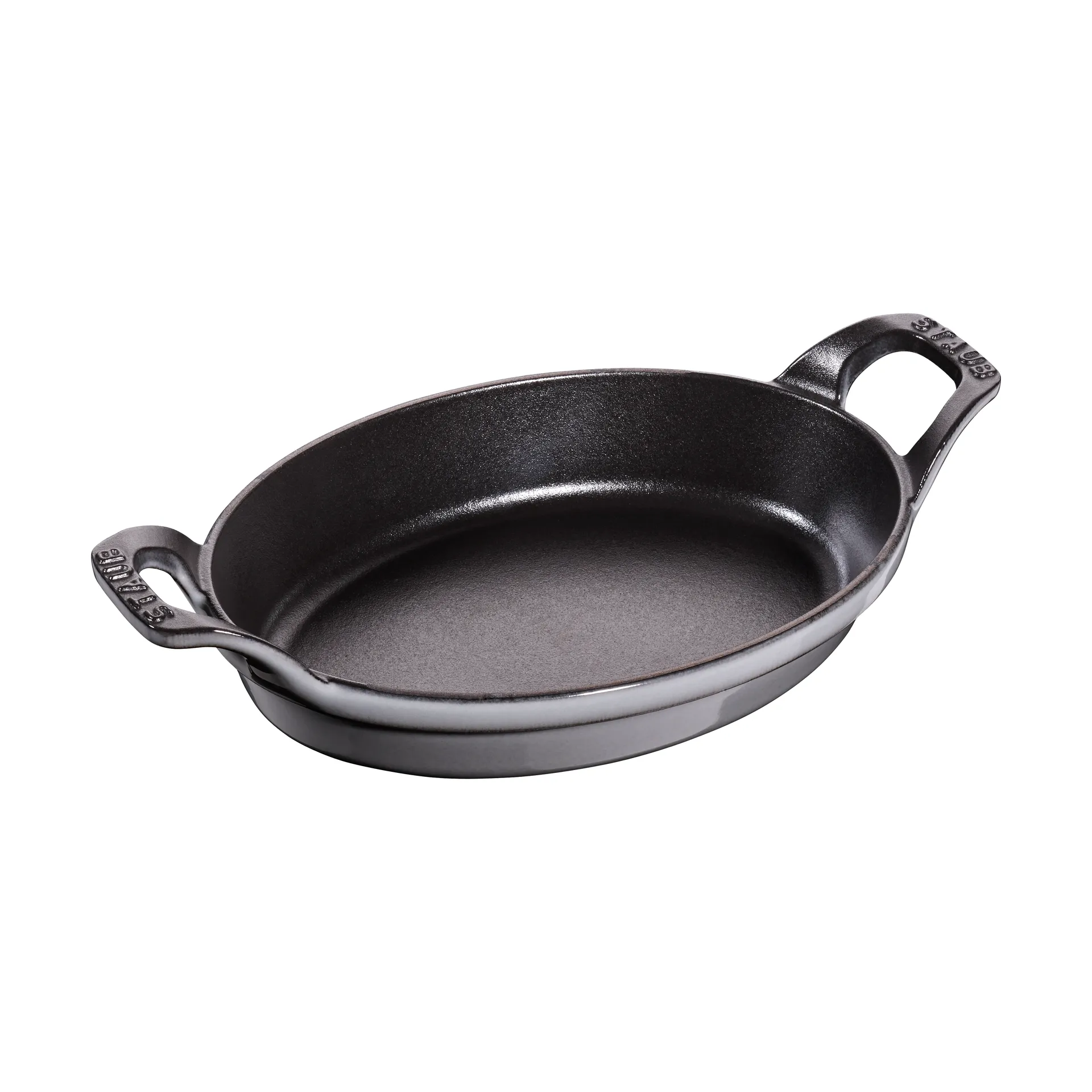 Staub oval casserole cast iron 21 cm, Graphite gray STAUB