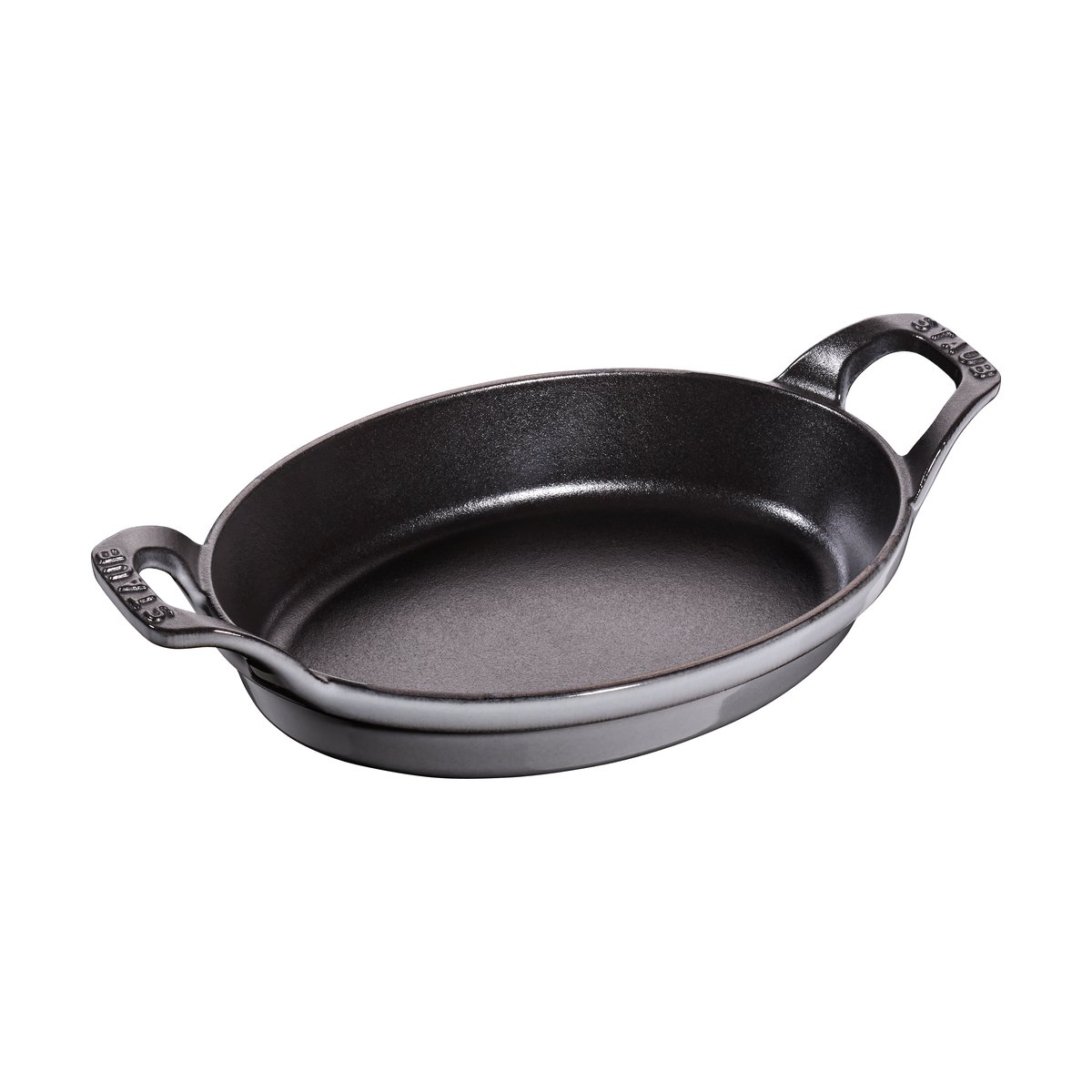 Staub oval casserole cast iron 21 cm Graphite gray | Scandinavian Design | Oven dishes | Grey