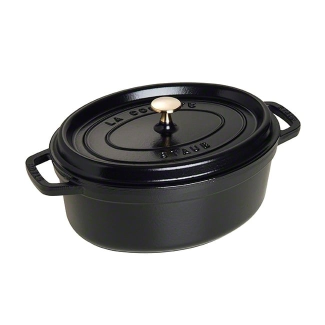 Staub oval casserole dish 4.2 l black | Scandinavian Design | Cooking pots & Casserole dishes | Black