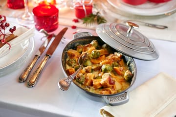 Staub oval cast iron baking dish with lid 23 cm - Graphite gray - STAUB