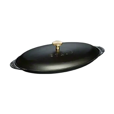 Staub oval fish dish black | Scandinavian Design | Oven dishes | Black