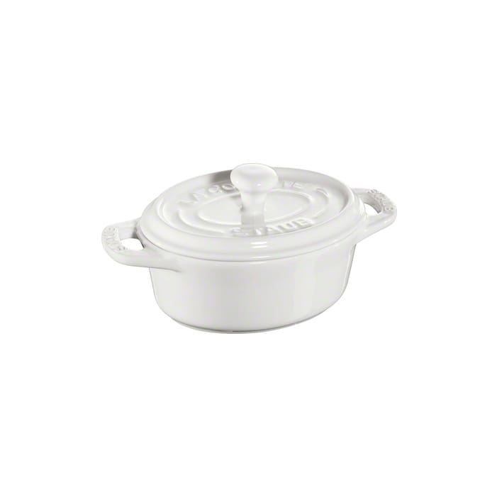 Staub oval mini casserole dish 0.2 l, white STAUB
