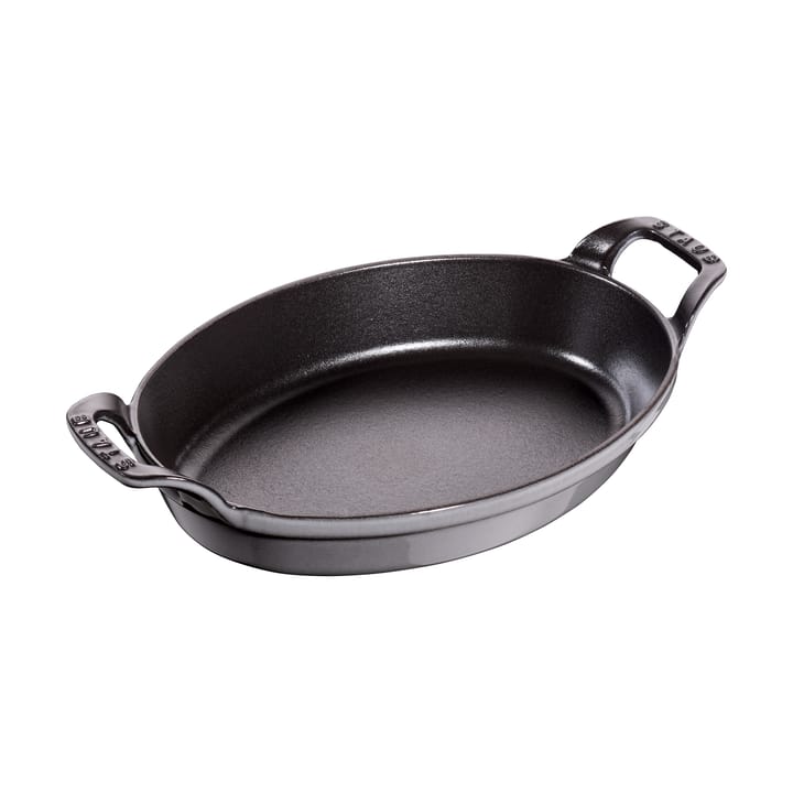 Staub oval oven dish cast iron 24 cm - Graphite gray - STAUB