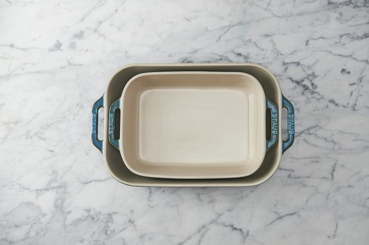 Staub oven dishes 2 pieces, Antique turquoise STAUB