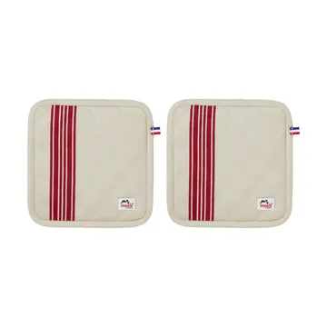 Staub oven mitt 21x21 cm 2-pack - Cherry - STAUB