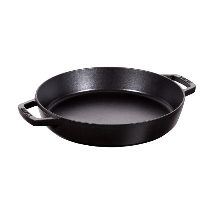 Staub paella pan cast iron 2 handles Ø34 cm - Black - STAUB
