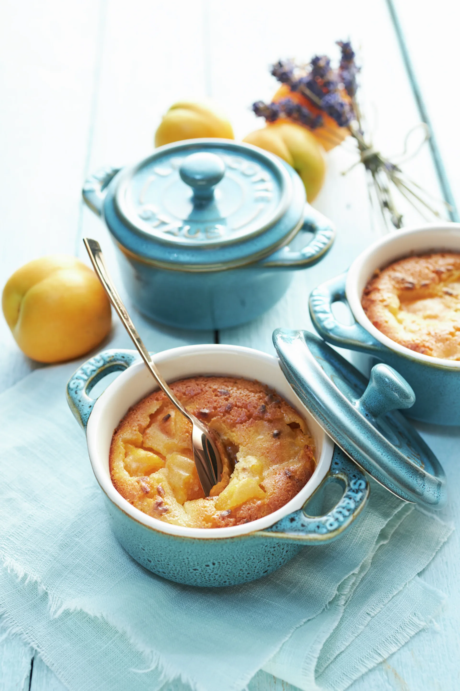 Staub pot set mini Ø10 cm 4-pack, Antique turquoise STAUB