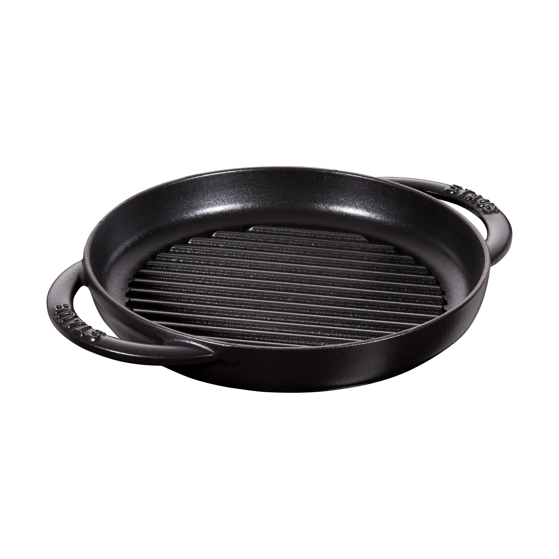 Staub Pure cast iron grill pan round black, Ø22 cm STAUB