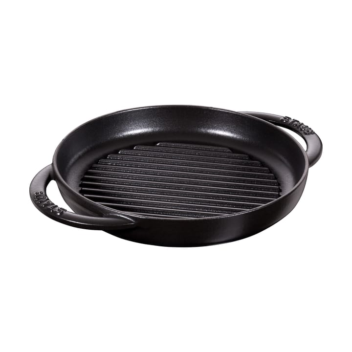 Staub Pure cast iron grill pan round black - Ø22 cm - STAUB