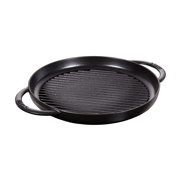 Staub Pure cast iron grill pan round black - Ø30 cm - STAUB