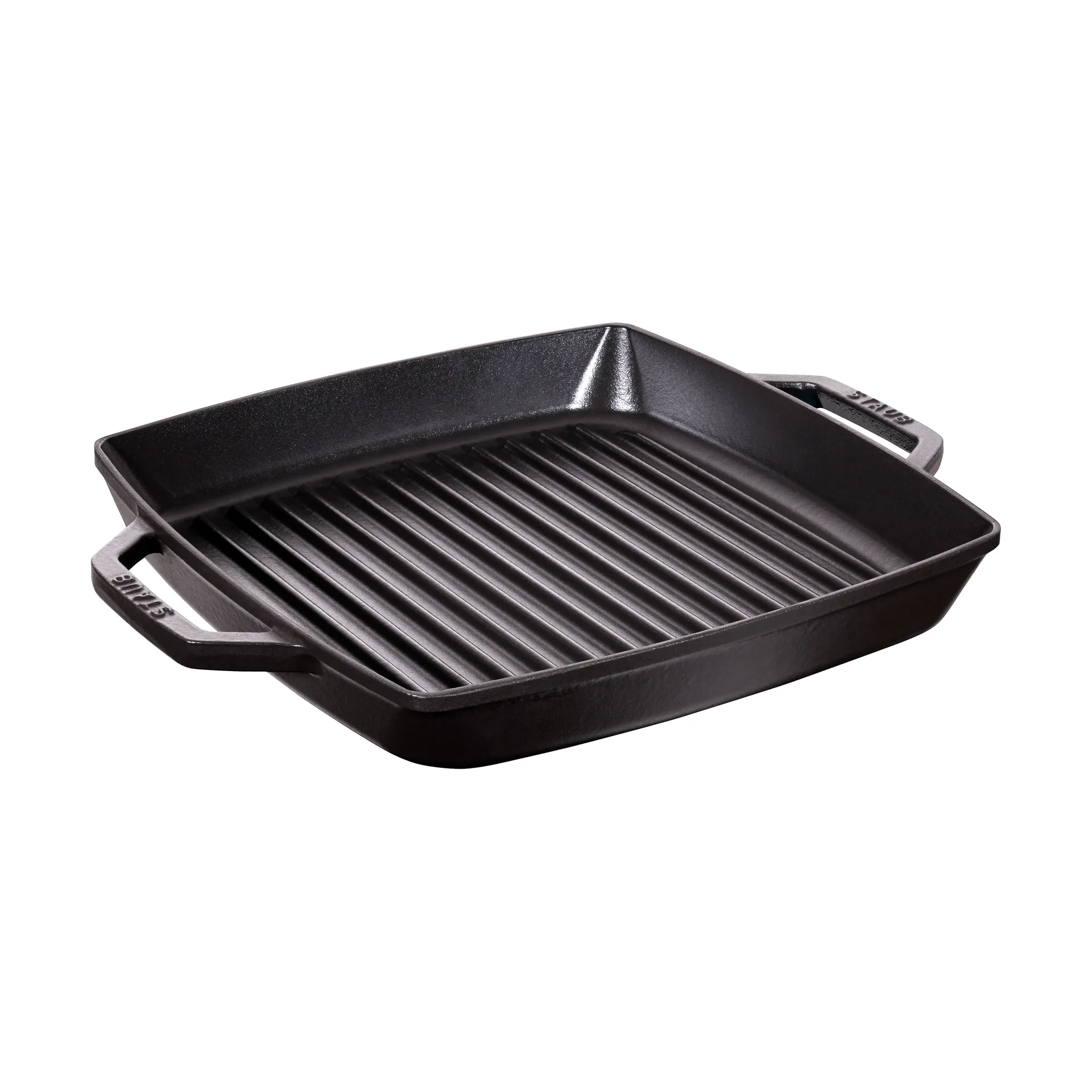 Staub Pure grill pan cast iron square black, 28 cm STAUB