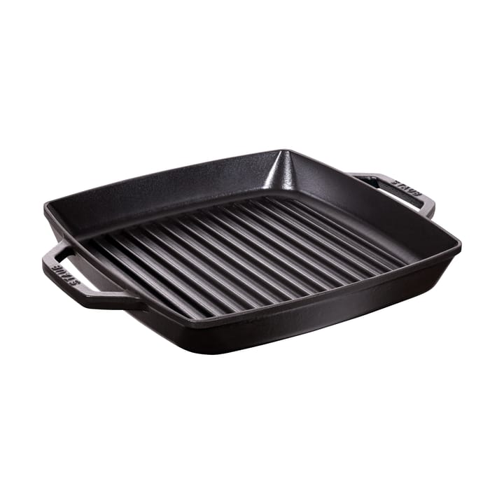 Staub Pure grill pan cast iron square black - 28 cm - STAUB