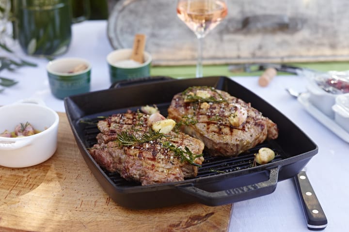 Staub Pure grill pan cast iron square black, 28 cm STAUB