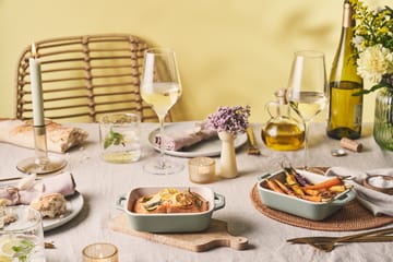 Staub rectangular cast iron baking dish set 2 pieces - Eucalyptus wood - STAUB