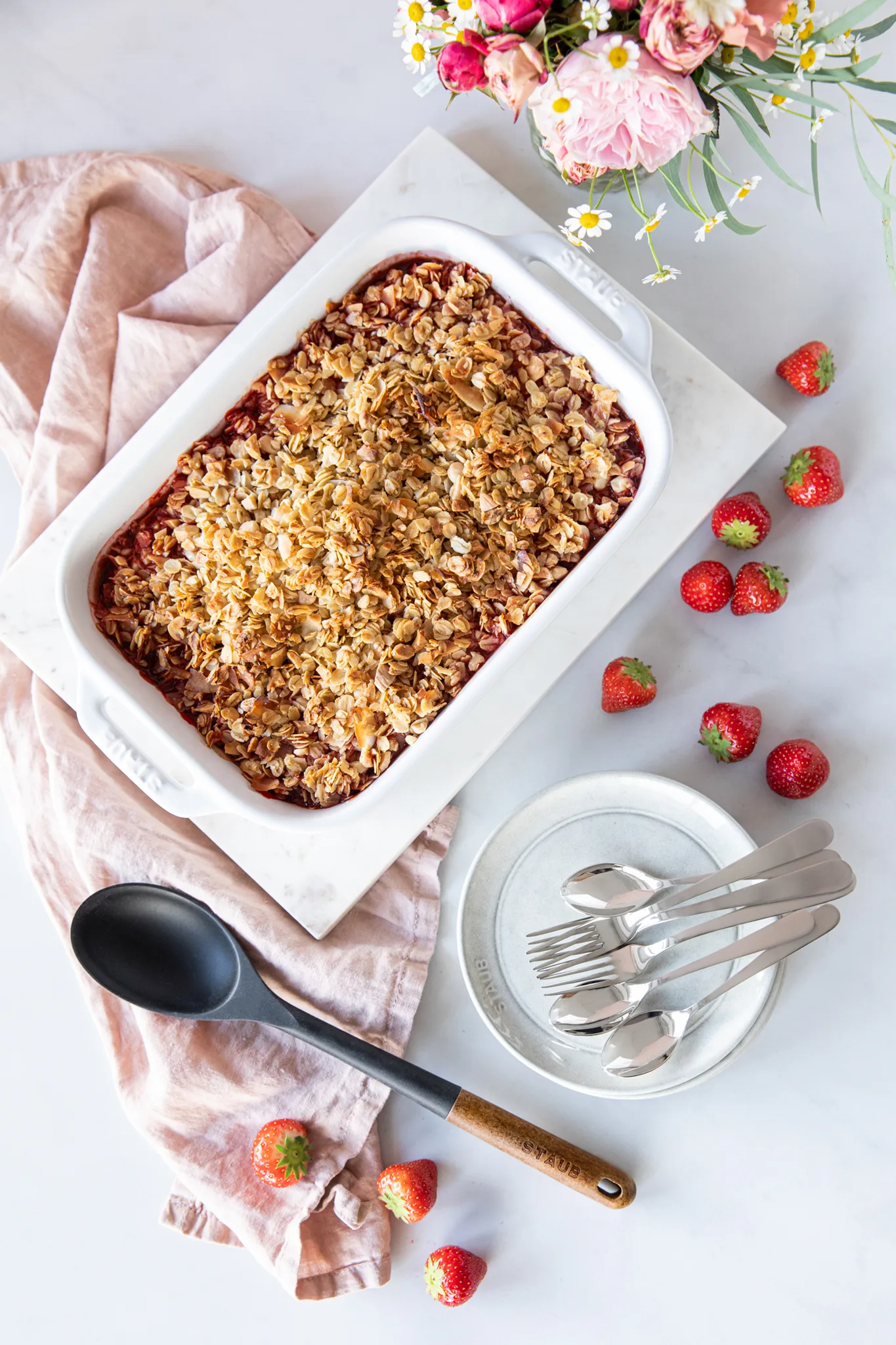 Staub rectangular oven dish 34 x 24 cm, white STAUB