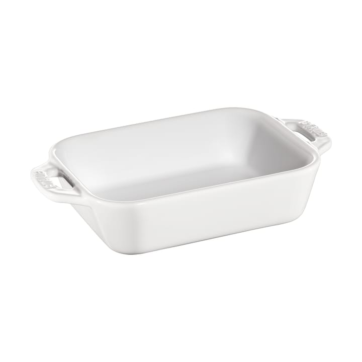 Staub rectangular over dish 25x40 cm - White - STAUB