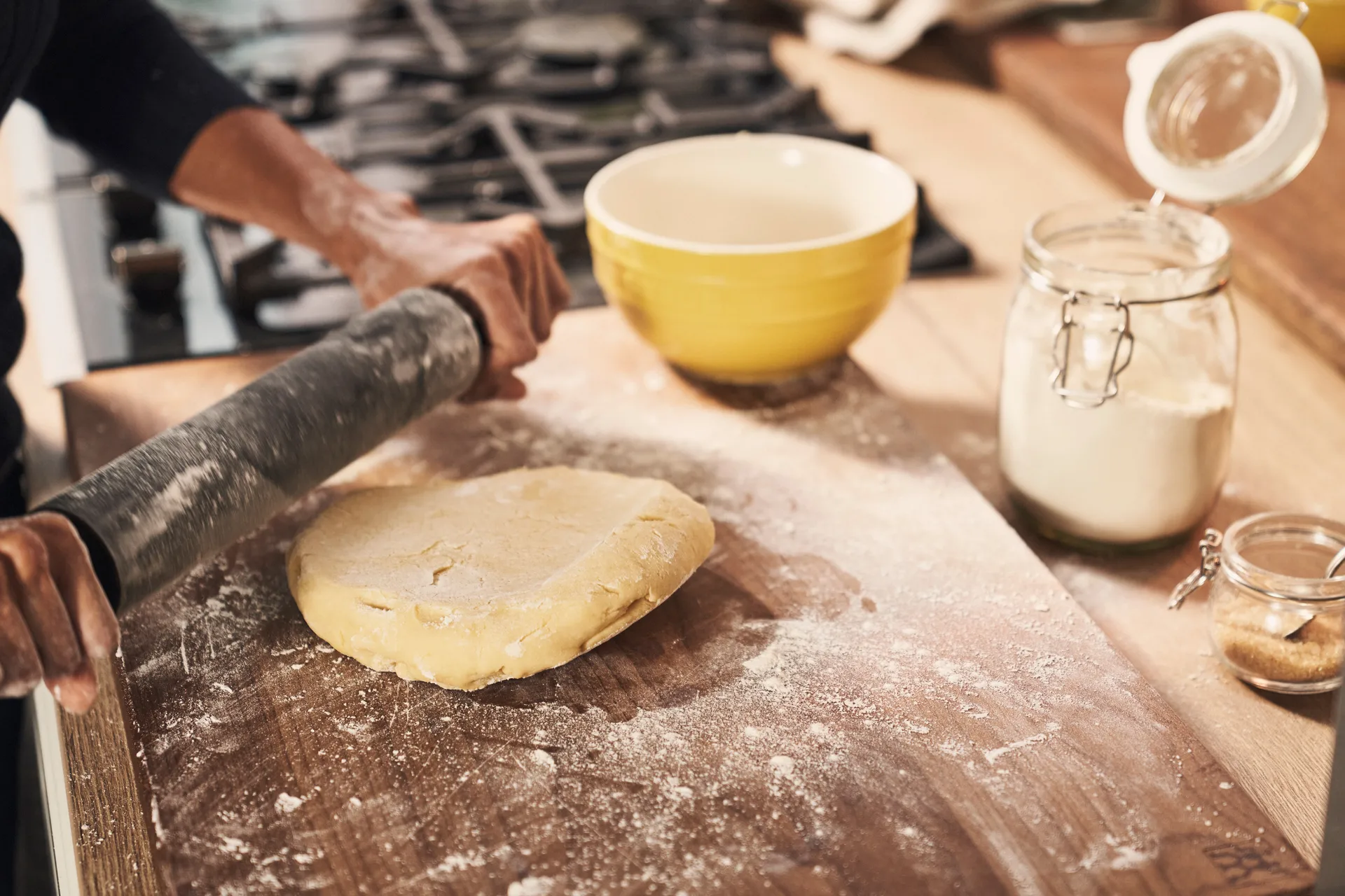 Staub rolling pin silicone L, Black acacia wood STAUB