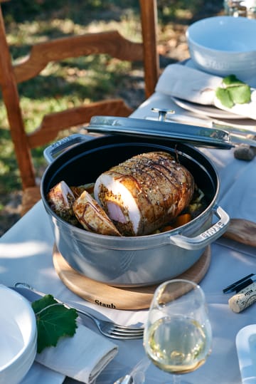 Staub round casserole dish 3.8 l - grey - STAUB