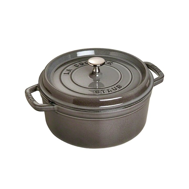 Staub round casserole dish 5.2 l - grey - STAUB