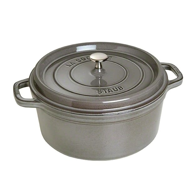Staub round casserole dish 6.7 l - grey - STAUB