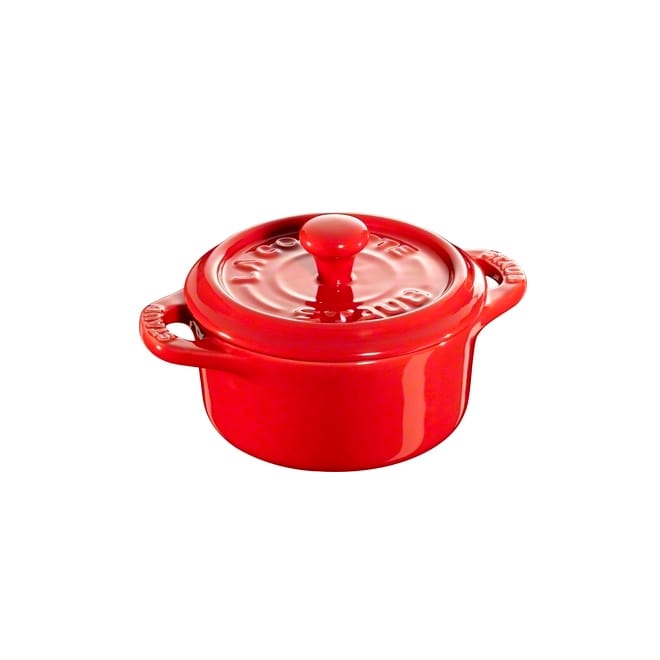 Staub round mini casserole dish 0.2 l - red - STAUB
