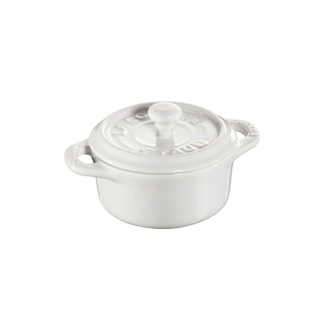 Staub round mini casserole dish 0.2 l - white - STAUB
