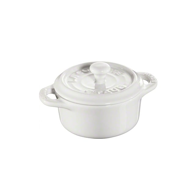 Staub round mini casserole dish 0.2 l white | Scandinavian Design | Cooking pots & Casserole dishes | White