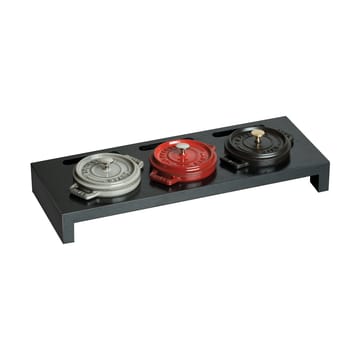 Staub serving holder for 3 mini pots - Black - STAUB