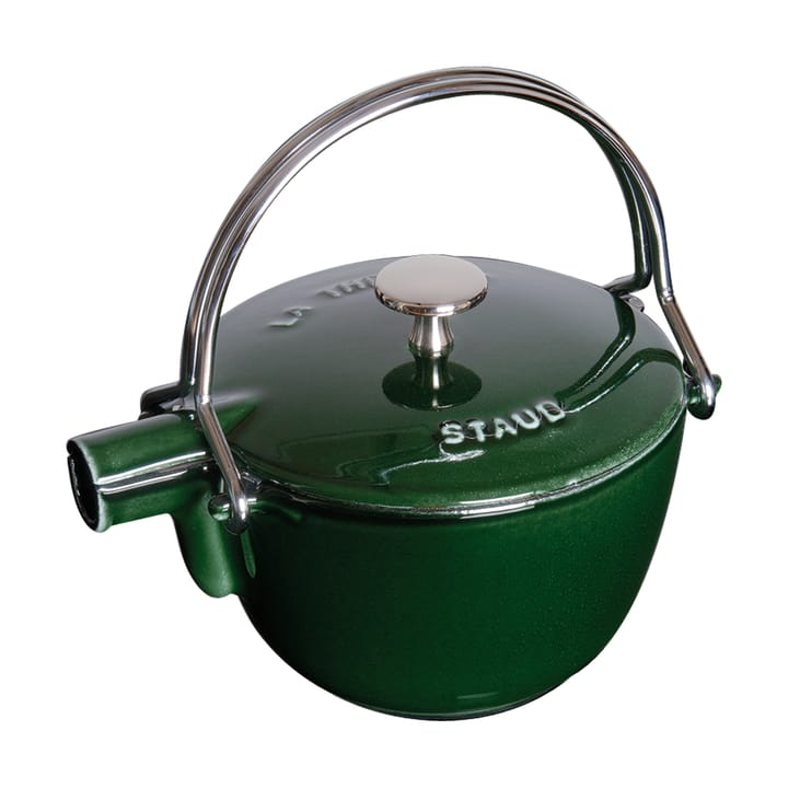 Staub teapot cast iron round 1.15 L - Basil green - STAUB